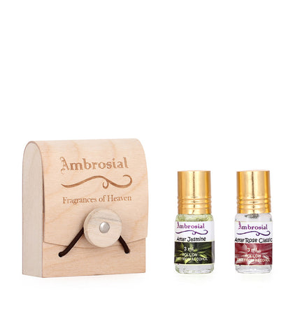 RoseJasmine - Attar Travel Pack of Two